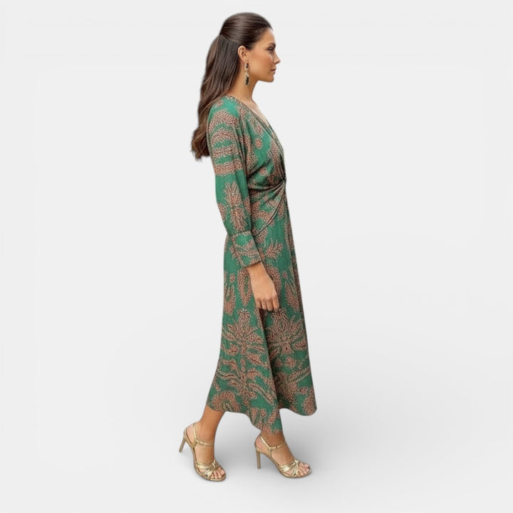 Vestido Maxi Floral Elegante
