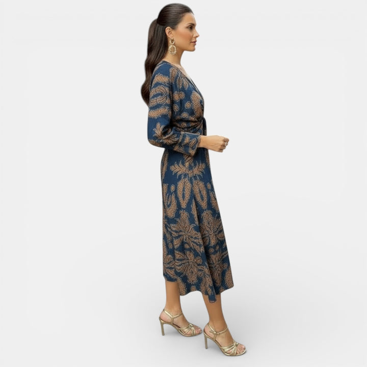 Vestido Maxi Floral Elegante