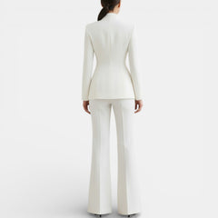 Conjunto de Traje Elegante para Mujer | Chaqueta y Pantalón Profesional