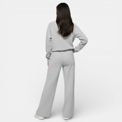 Conjunto Deportivo Mujer Half Zip y Pantalón Wide Leg