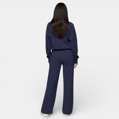 Conjunto Deportivo Mujer Half Zip y Pantalón Wide Leg
