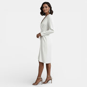 Women's Elegant V-Neck Midi Dress