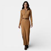 Women's Zip-Up Bodycon Dress
