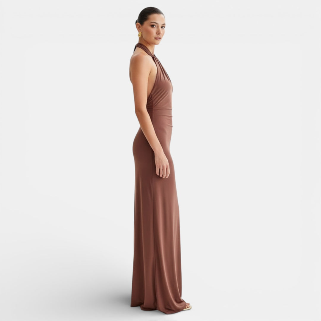 Vestido Maxi Bodycon Halter para Mujer