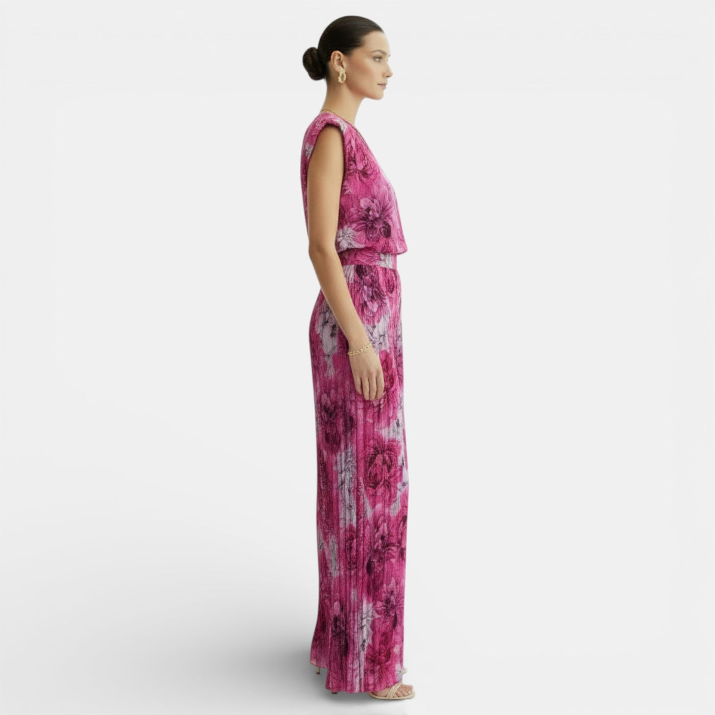 Women's Sleeveless Wide Leg Pant Set