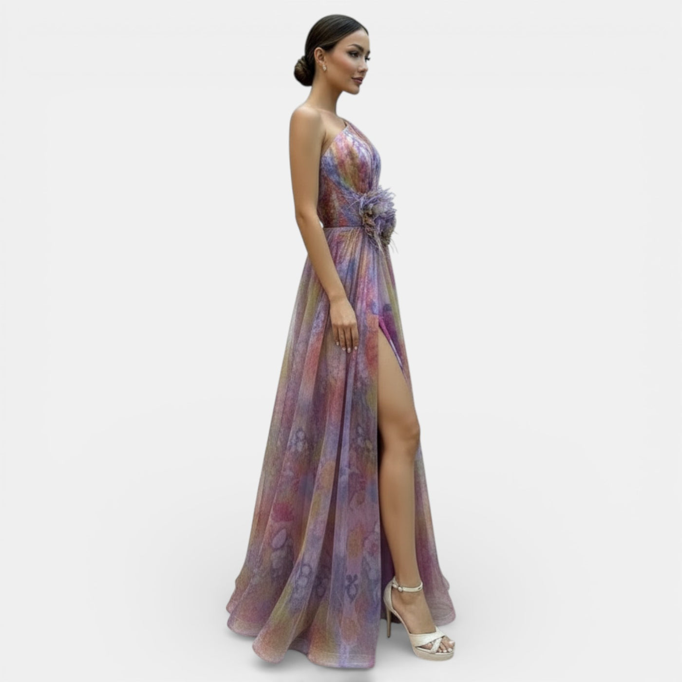 Women's Tie-Dye Long Party Dress