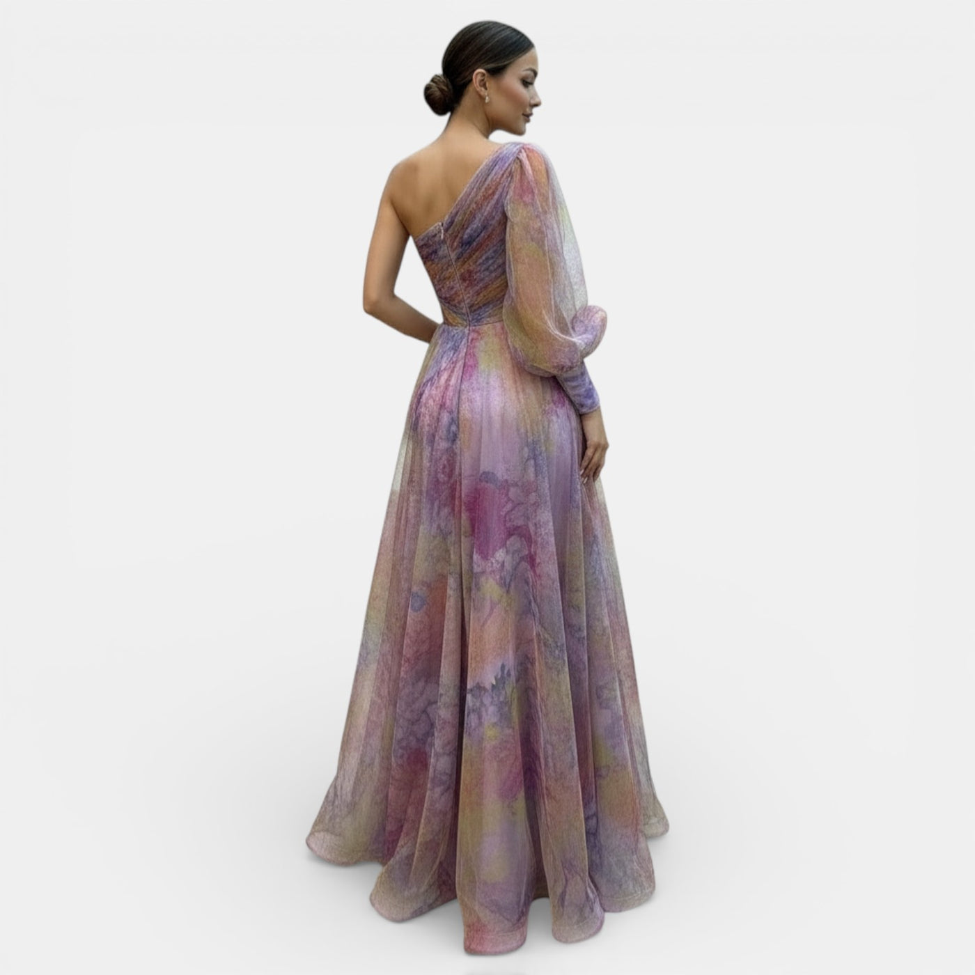 Women's Tie-Dye Long Party Dress