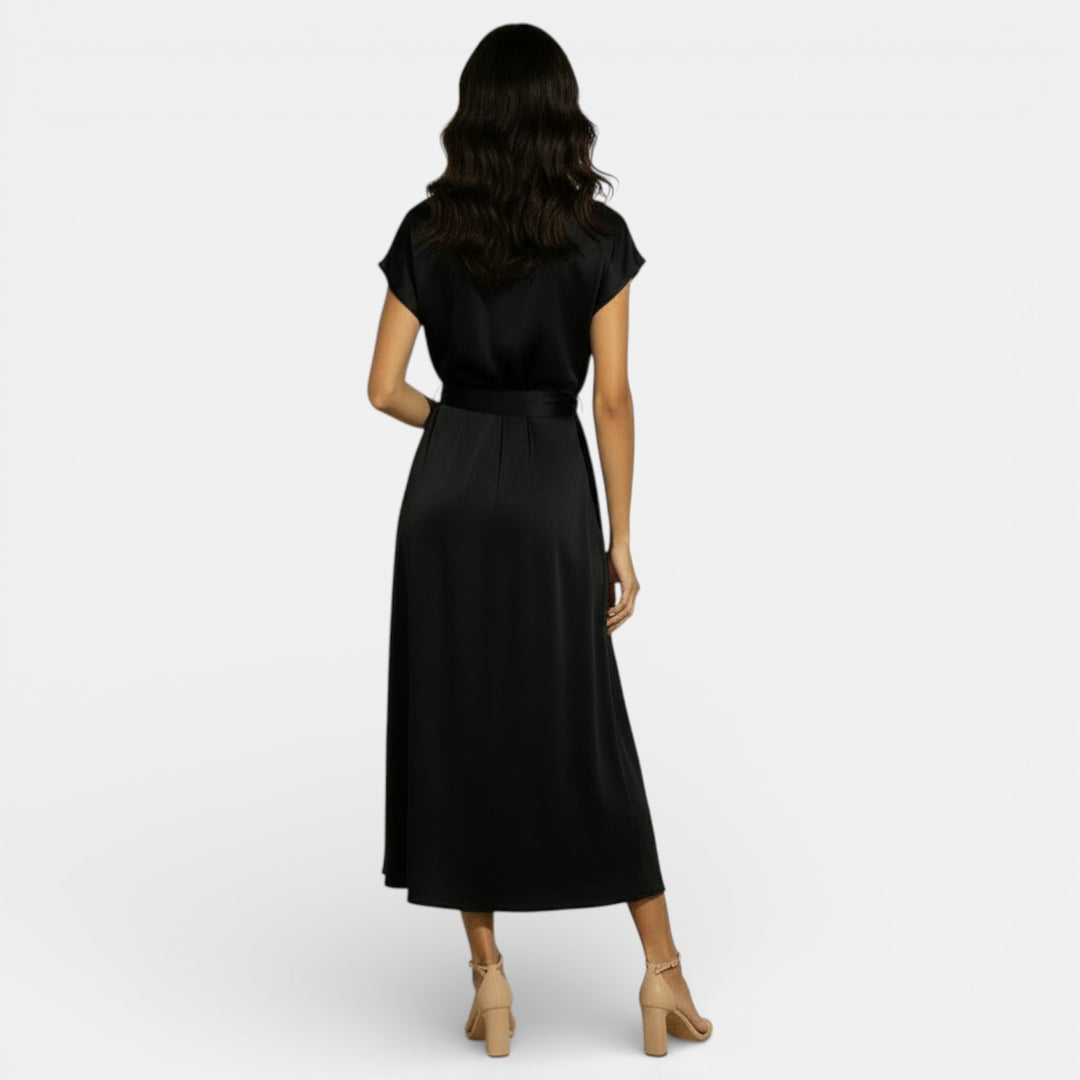 Vestido Midi Elegante de Seda para Mujer