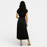 Women's Elegant Silk Midi Dress