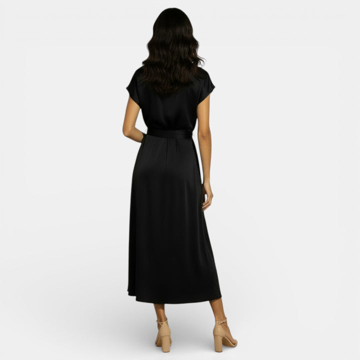 Vestido Midi Elegante de Seda para Mujer