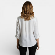 Blusa Mujer Primavera con Botones Elegante