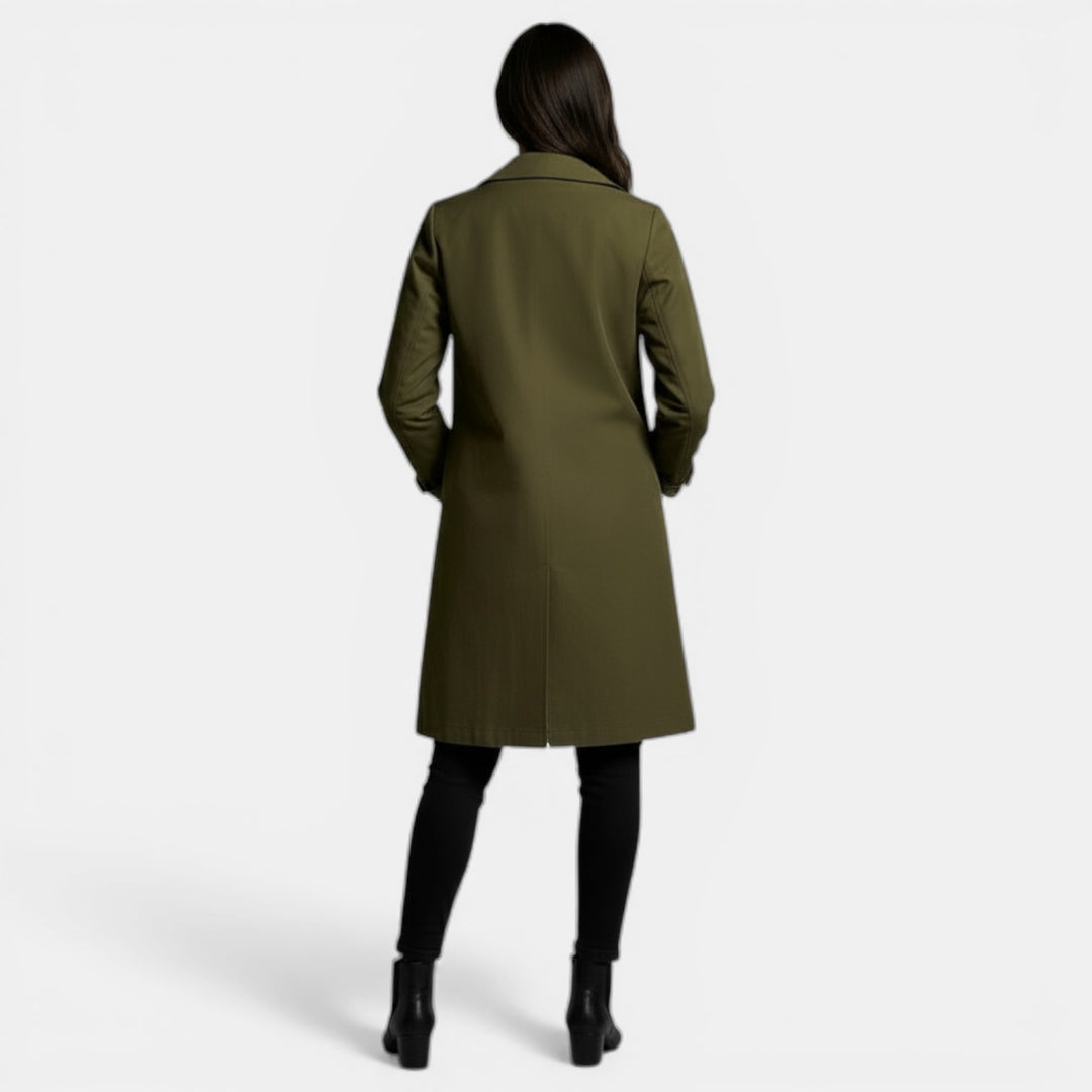 Gabardina Larga Impermeable para Mujer