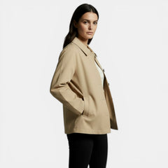 Women's Mid-Season Coat with Lapel