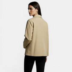 Women's Mid-Season Coat with Lapel