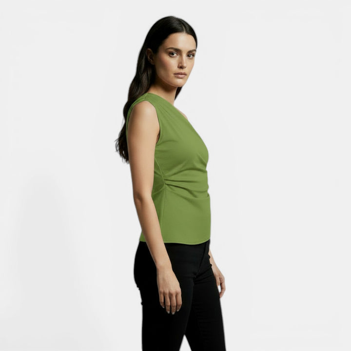 Top Cruzado Elegante Mujer Primavera Slim Fit Moda Chic