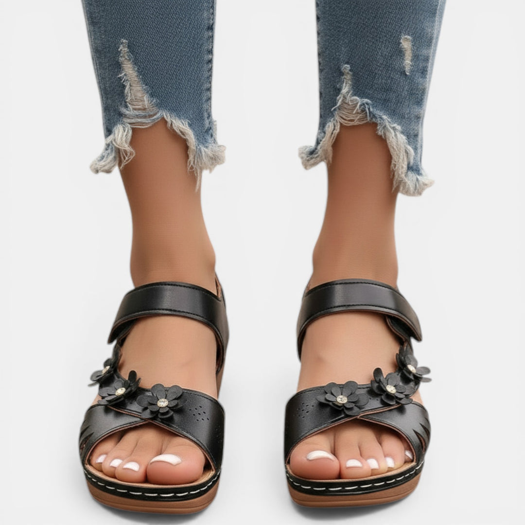 Sandalias Mujer Cuña Plataforma Cómodas con Velcro