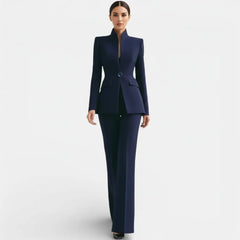 Conjunto de Traje Elegante para Mujer | Chaqueta y Pantalón Profesional