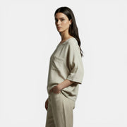 Women's Oversized Cotton Linen Loose T-Shirt