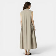 Women's Cotton Linen Vest Dress