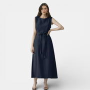 Vestido Mujer Algodón Lino Verano