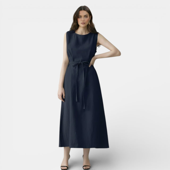 Vestido Mujer Algodón Lino Verano