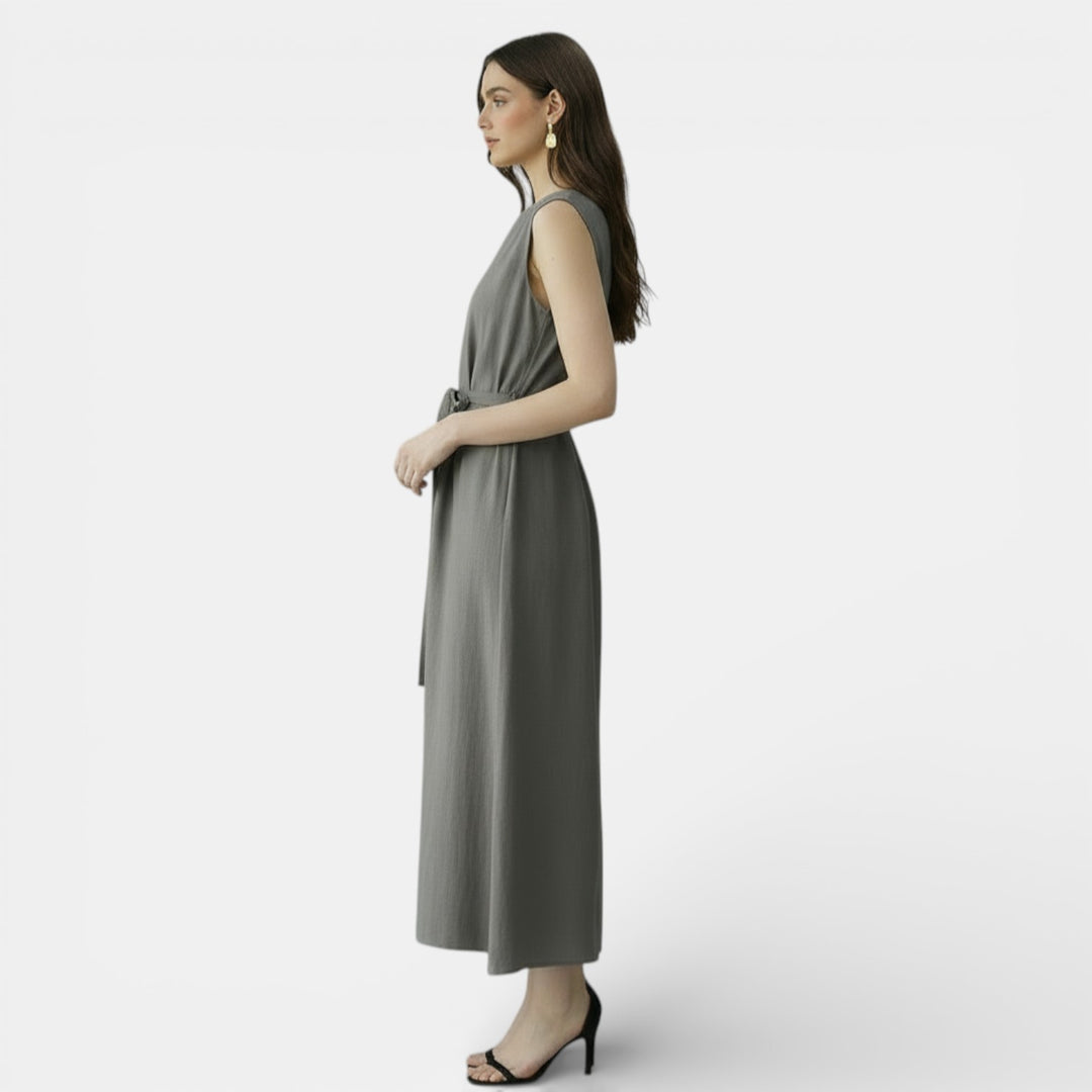 Vestido Mujer Algodón Lino Verano