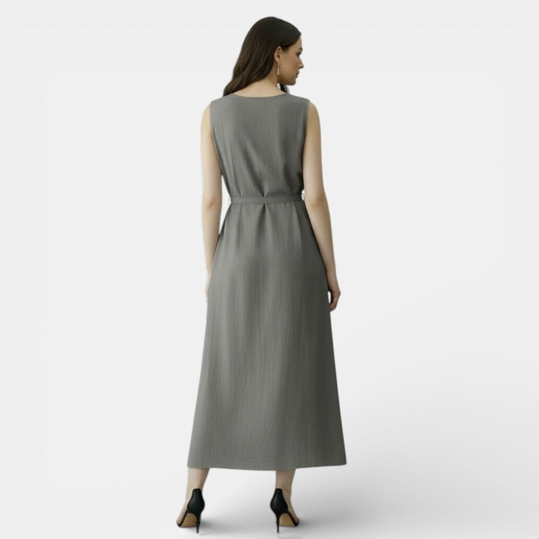 Vestido Mujer Algodón Lino Verano