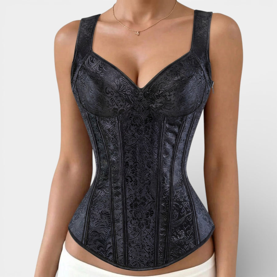 Corsé Mujer Jacquard Retro Elegante