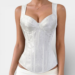 Corsé Mujer Jacquard Retro Elegante
