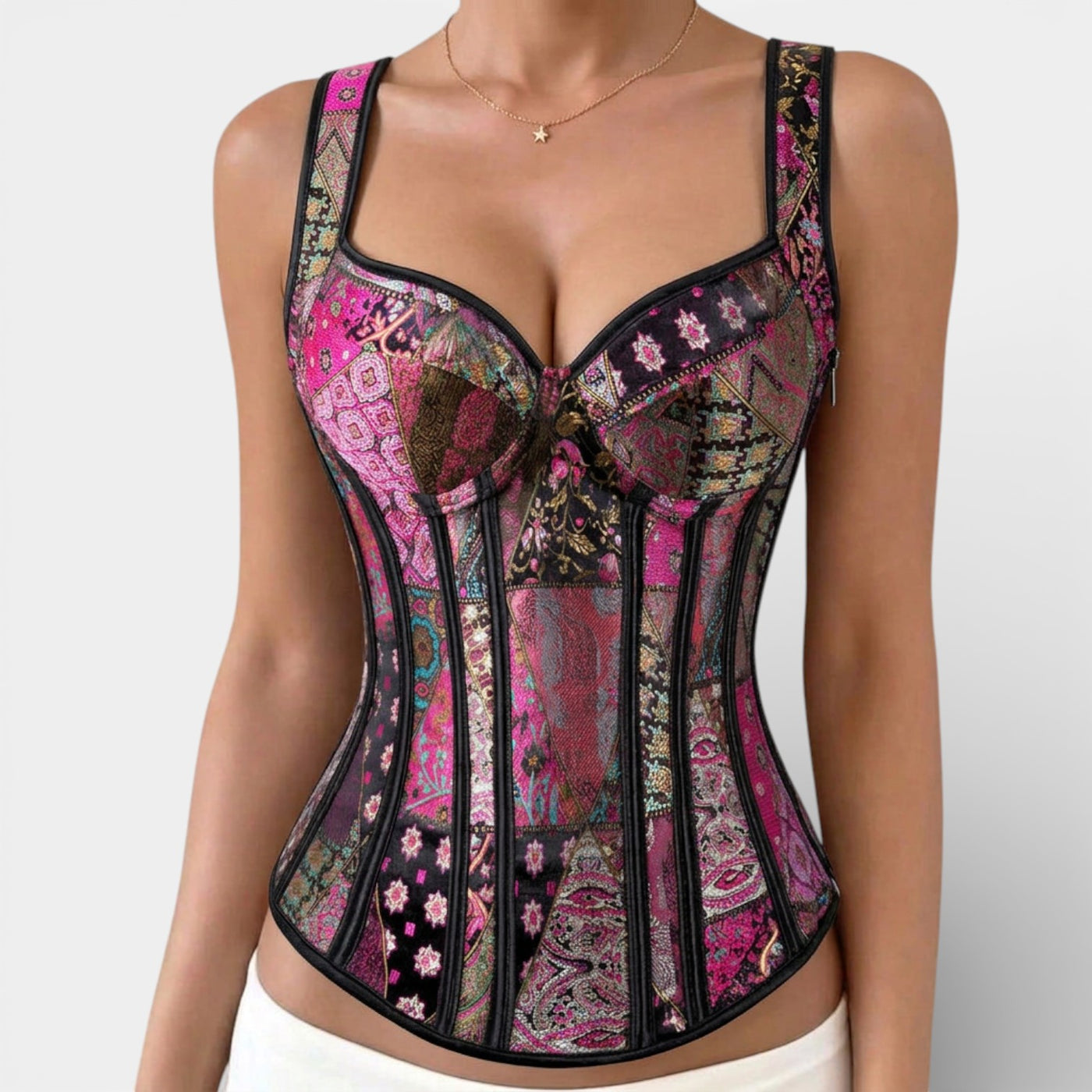 Women's Elegant Jacquard Retro Corset