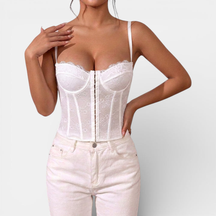 Top Bustier de Encaje Mujer Elegante y Cómodo