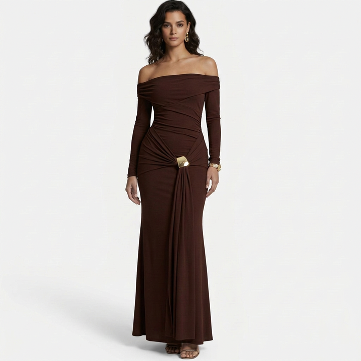 Vestido Maxi Mujer Hombros