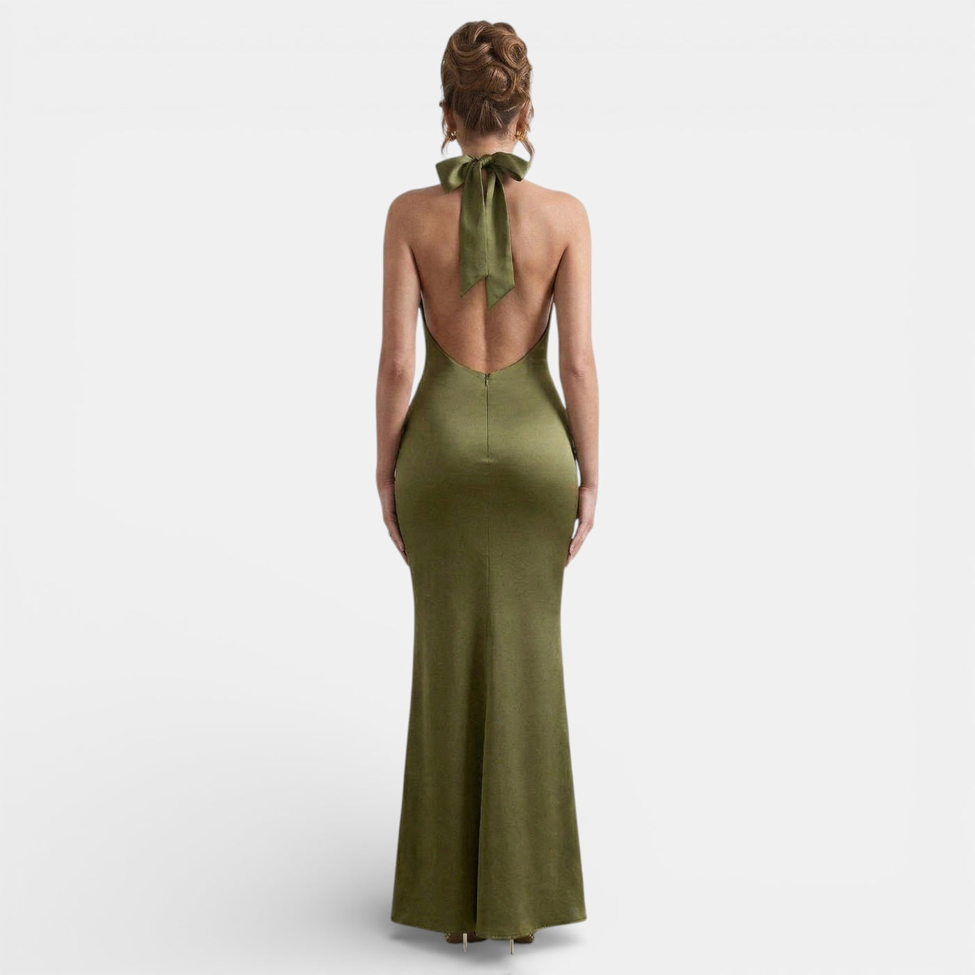 Women's Halter Neck Bodycon Maxi Dress