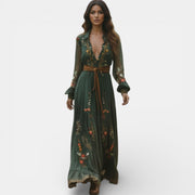 Women's Floral Boho Maxi Dress