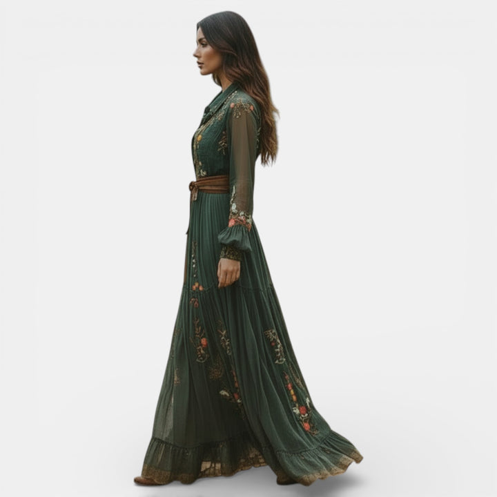 Vestido Maxi Boho Floral para Mujer