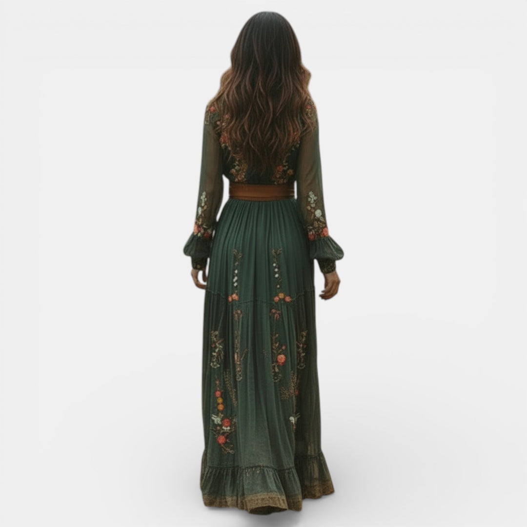 Vestido Maxi Boho Floral para Mujer