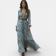 Women's Floral Boho Maxi Dress