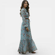 Women's Floral Boho Maxi Dress