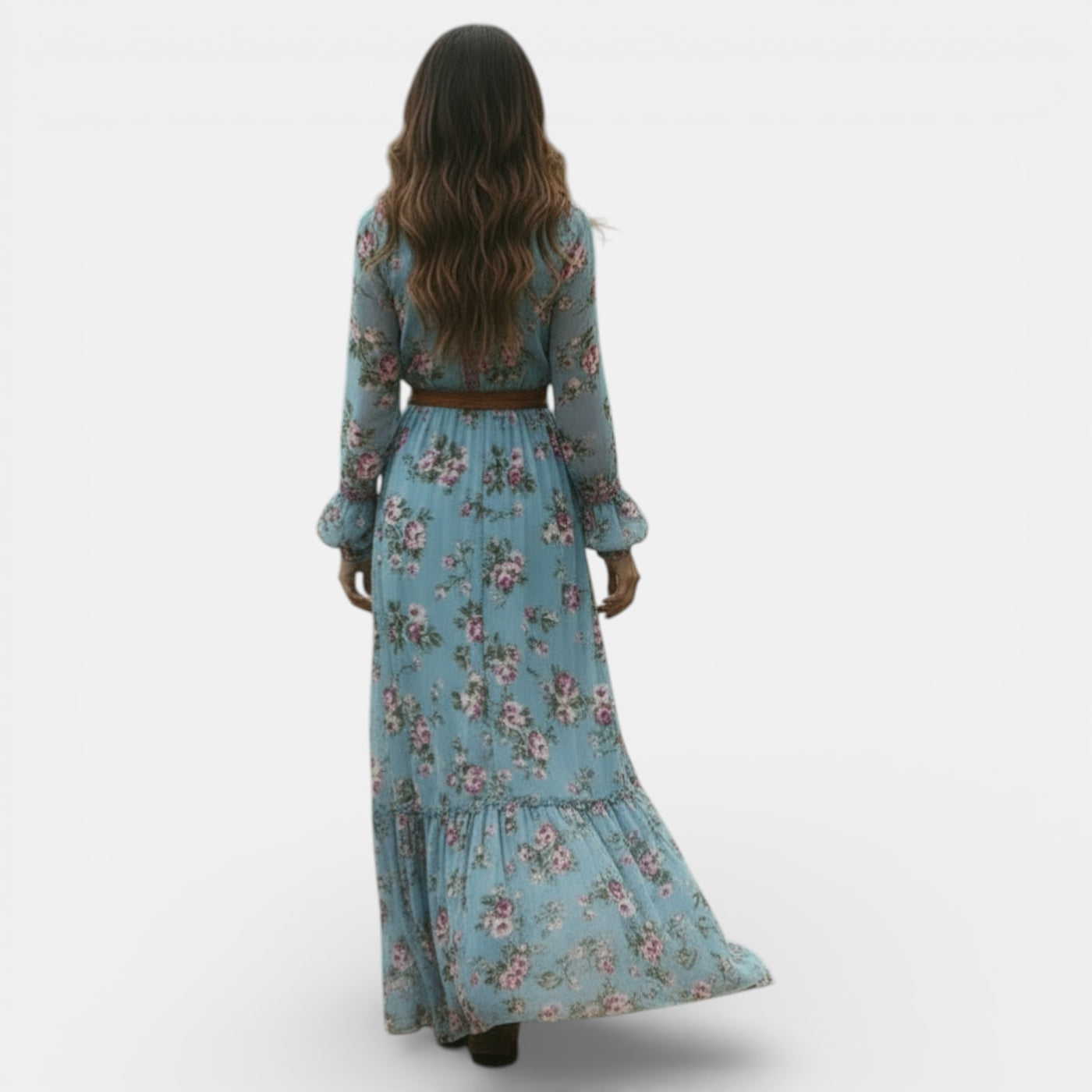 Women's Floral Boho Maxi Dress