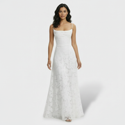 Women's Floral Open Back Long Party Dress