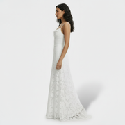 Women's Floral Open Back Long Party Dress