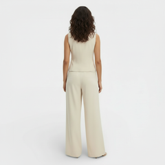 Conjunto Elegante Mujer Chaleco y Pantalón