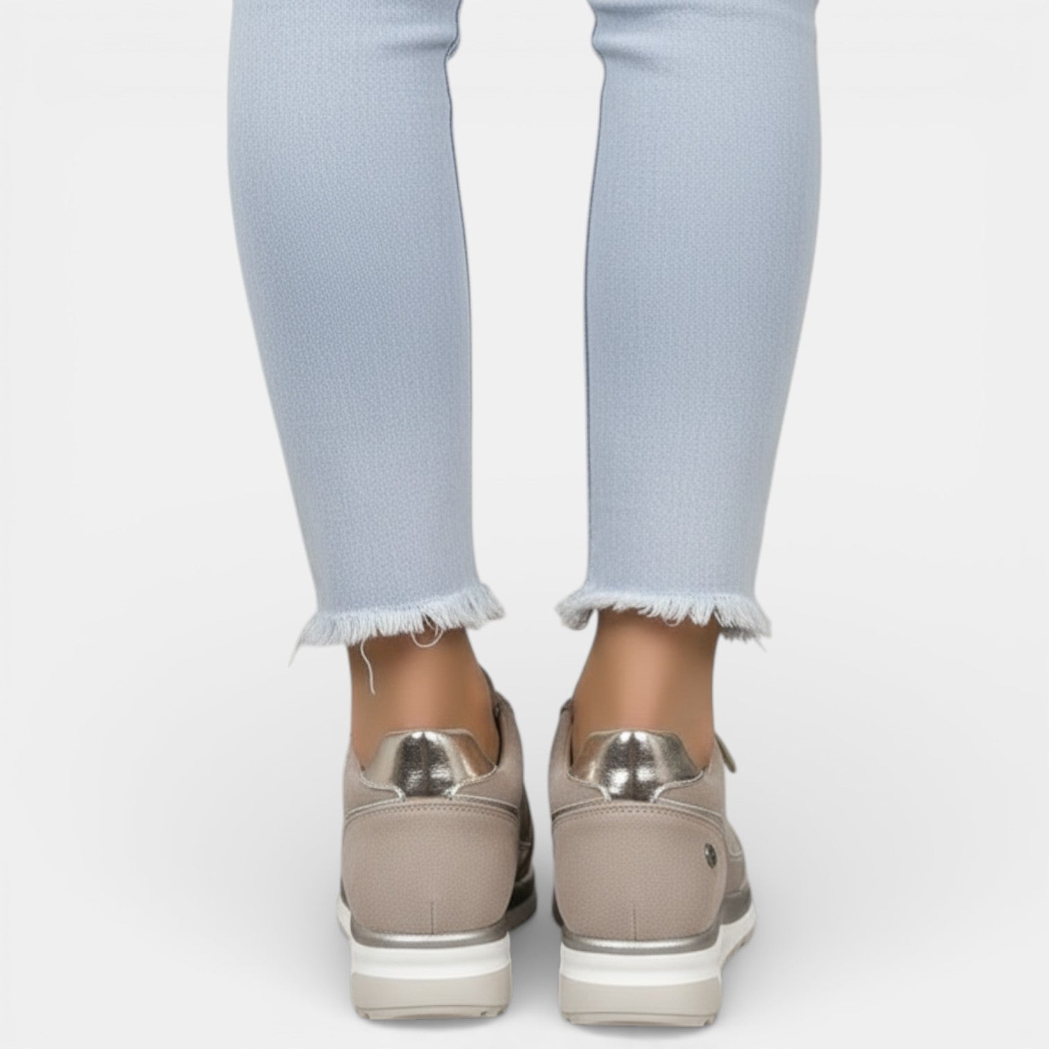 Zapatos Ortopédicos Mujer Plataforma Brillante