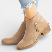 Botas Ortopédicas Mujer Cuero con Cremallera Lateral