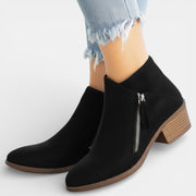 Botas Ortopédicas Mujer Cuero con Cremallera Lateral