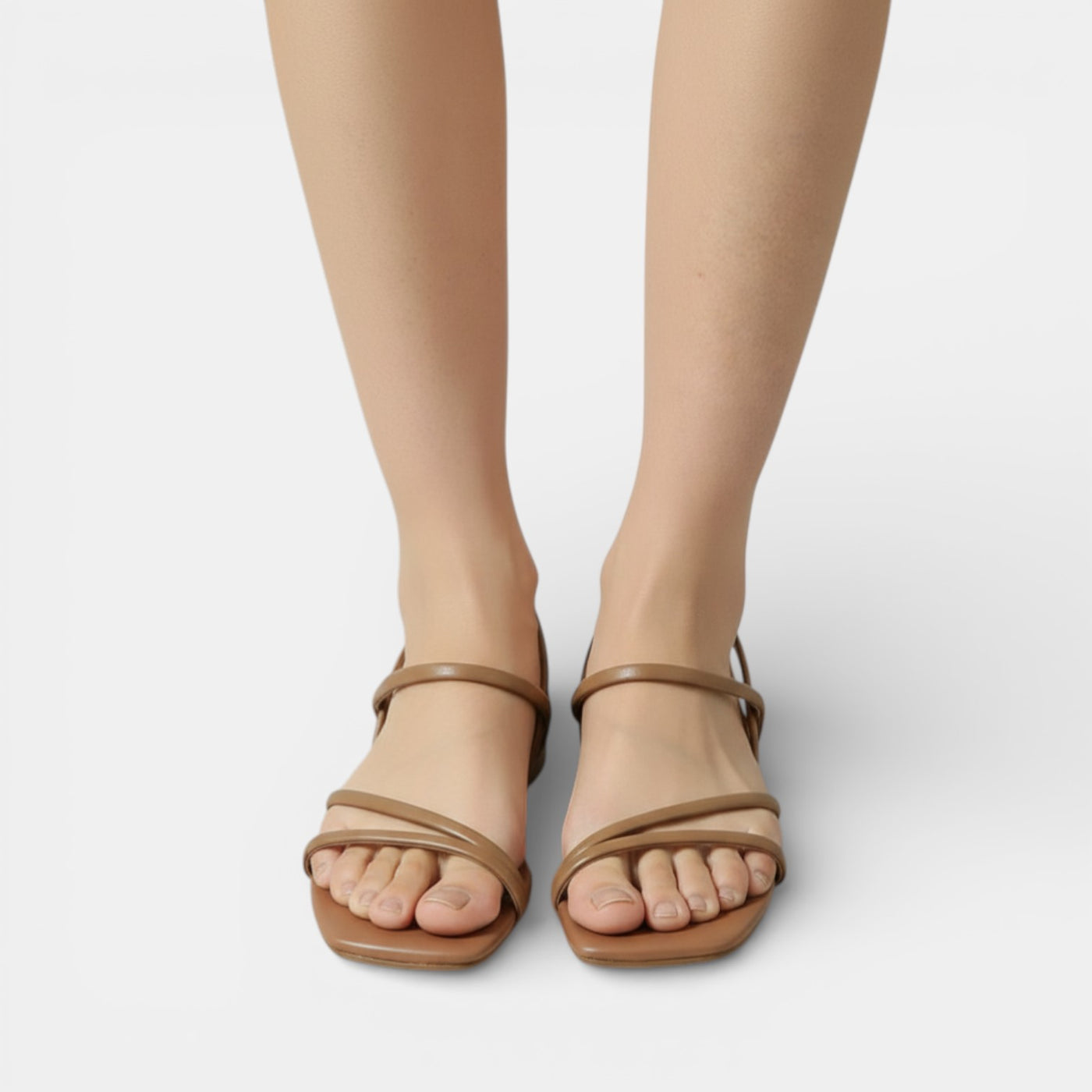 Women's Flat Roman Sandals with Straps