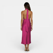 Vestido Satén Elegante Mujer