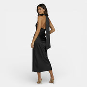 Vestido Satén Elegante Mujer