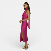 Vestido Satén Elegante Mujer