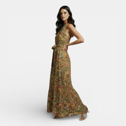 Long Boho High-Waisted Dress
